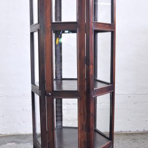 HEXAGONAL DISPLAY CABINET
