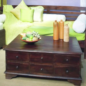 LIDI: HALF-STORAGE, HALF DRAWERS COFFEE TABLE
